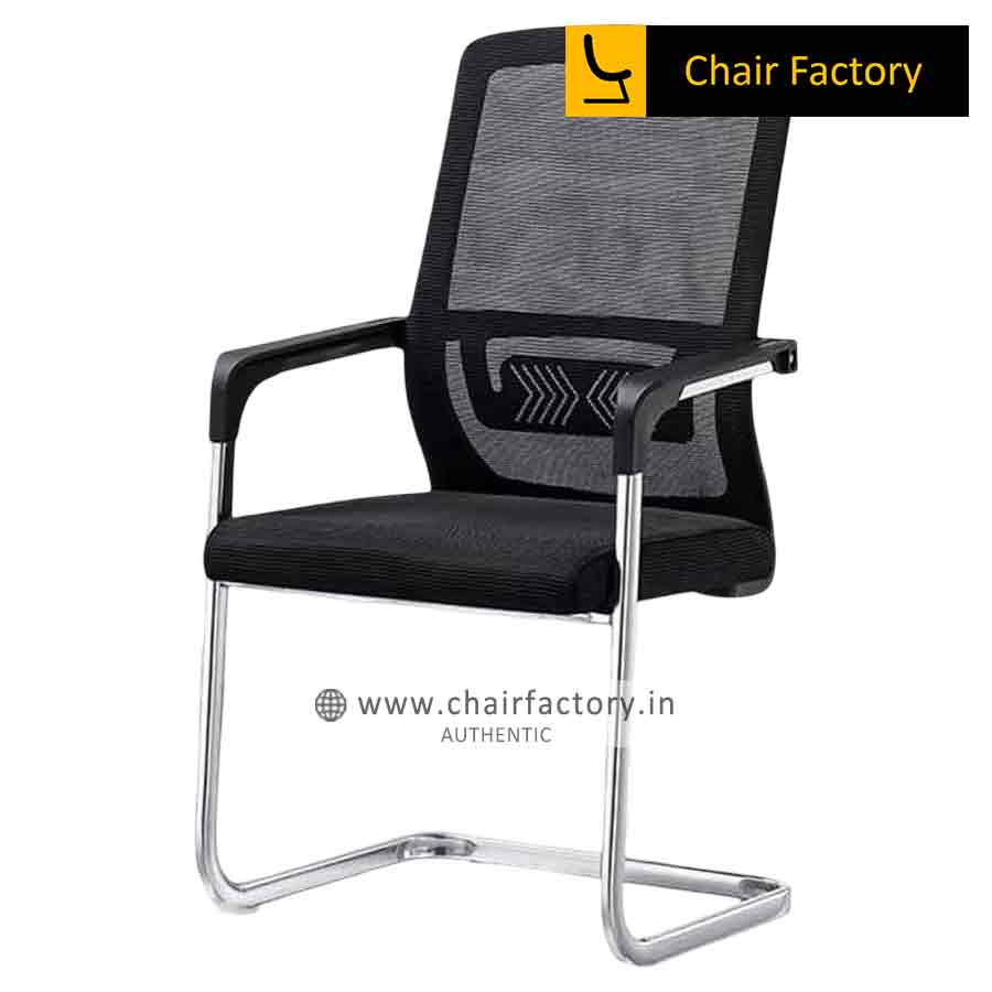 Skyba Black Visitor Chair 